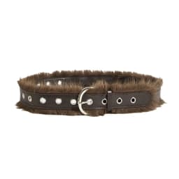 PU Belts Y2K Punk Waistband Women Fashion Plush Belt Faux Fur Waist Belt Pin Buckle Jeans Decor Belt Spice Girl Casual Strap