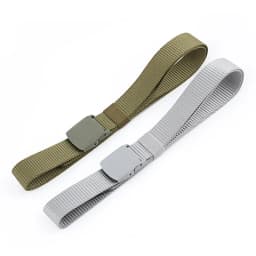 3.8x125cm Black Grey Navy Green Nylon Canvas Belt With Plastic Buckle For Men And Women Outdoor Working Tactical Waistband