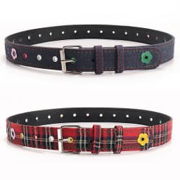Women's Y2k Belt With Plaid Denim Jeans Decoration Dopamine Belt Accessories For American Hot Girl
