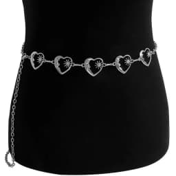 Fashion Sun Waistband for Women Girl Punk Hip Hop Waist Chain Vintage Metal Waist Chain for Dress Ladies Body Chain Belt Jewelry