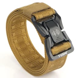 TUSHI Men's Tactical Belt Army Outdoor Hunting Tactical Military Canvas Multi Function Combat Survival High Quality Marine Corps