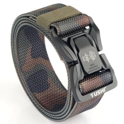 TUSHI Men's Tactical Belt Army Outdoor Hunting Tactical Military Canvas Multi Function Combat Survival High Quality Marine Corps