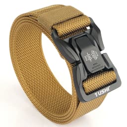 TUSHI Men's Tactical Belt Army Outdoor Hunting Tactical Military Canvas Multi Function Combat Survival High Quality Marine Corps