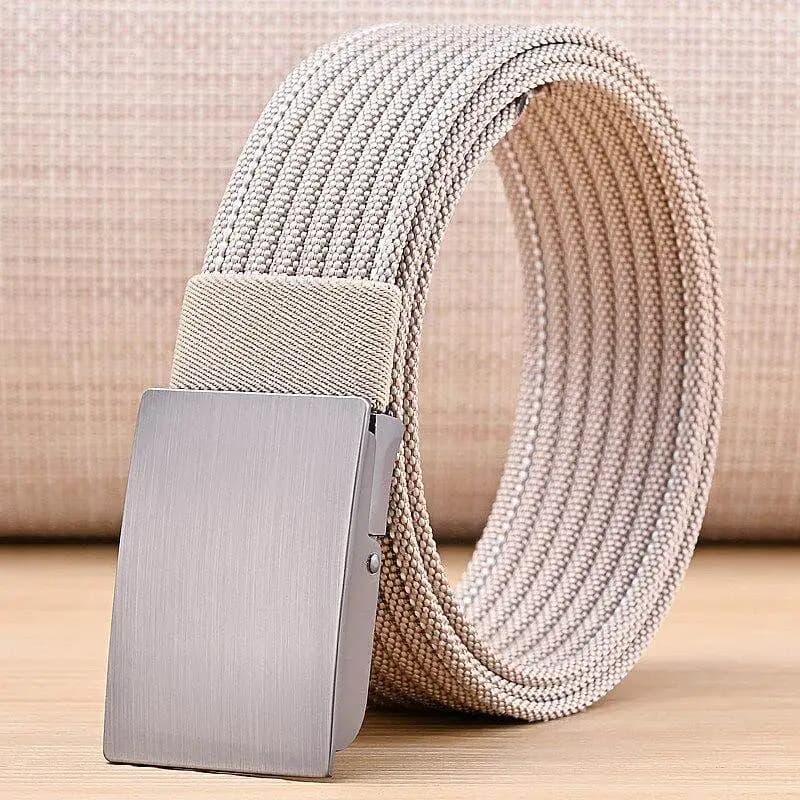 Fashion Canvas Men Belts Adjustable Metal Buckle Belt for Men Casual Waist Strap Man Accessories