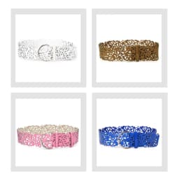 Maikun Hollow Retro Belts for Women All-match Decorative Women Belt Fashion Ladies Dress Belts Metal Pin Buckle