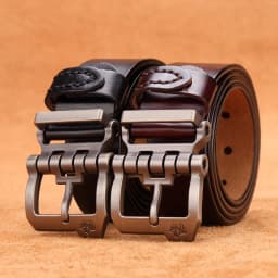 Men Belt for Men Cowskin Genuine Leather Personality Men Belt Buckle Quality Male Brown Strap Vintage Jeans N71223