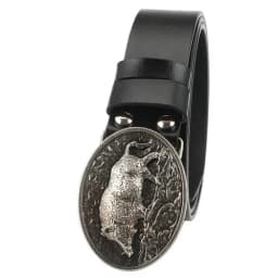 Genuine Leather male metal belt buckle fashion strap for men gift belt Wild boar pattern