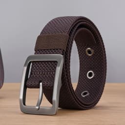 DINISITON Men's Nylon Belt Alloy Needle Buckle Belt Military Training Supplies Casual Style Outdoor Sports Belt