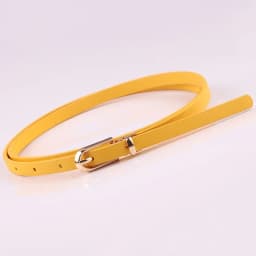 Fashion PU Leather Women Belts Black Blue White Pink Red Thin Skinny Pin Buckle Waistband Dress Jeans Decoration Belts