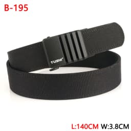 TUSHI 140CM Mens Military Tactical Belt Tight Sturdy Nylon Heavy Duty Hard Belt for Male Outdoor Casual Belt Automatic Waistband