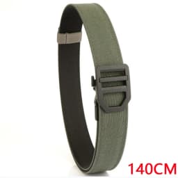 TUSHI 140CM Mens Military Tactical Belt Tight Sturdy Nylon Heavy Duty Hard Belt for Male Outdoor Casual Belt Automatic Waistband
