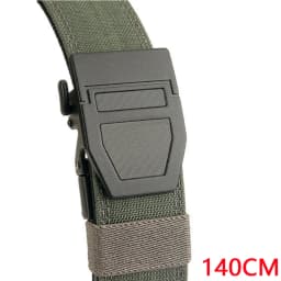 TUSHI 140CM Mens Military Tactical Belt Tight Sturdy Nylon Heavy Duty Hard Belt for Male Outdoor Casual Belt Automatic Waistband