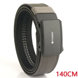 TUSHI 140CM Mens Military Tactical Belt Tight Sturdy Nylon Heavy Duty Hard Belt for Male Outdoor Casual Belt Automatic Waistband