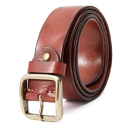 MEDYLA Retro Leather Belt Men's Copper Buckle Thick Men's and women's Casual Fashion Genuine Leather Hand-made Belt 21403