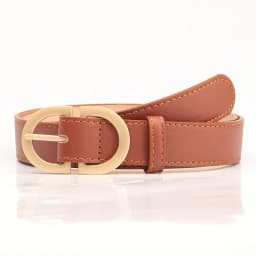 2.8x105cm Female Fashion Belt Simple Metal Buckle Belt for Women Black Suit Jeans Clothing Accessories White Black Red Purple
