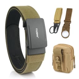 VATLTY New Men's Military Pistol Belt Metal Automatic Buckle Sturdy Nylon Tactical Outdoor Belt IPSC Casual Waistband Male