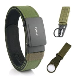 VATLTY New Men's Military Pistol Belt Metal Automatic Buckle Sturdy Nylon Tactical Outdoor Belt IPSC Casual Waistband Male