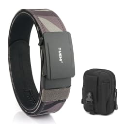 VATLTY New Men's Military Pistol Belt Metal Automatic Buckle Sturdy Nylon Tactical Outdoor Belt IPSC Casual Waistband Male