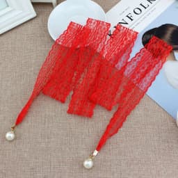 Fashion Sweet Decorative Lace Waist Belts Pearl Pendant Clothing Accessories Chain Belt Elegant Dress Waist Chain For Women