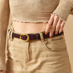BEAUTODAY Belt Women Cow Leather Irregular Metal Buckle Retro Solid Color Ladies Jeans Dress Waistband Handmade 91040