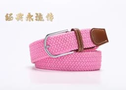 Women's Canvas Belt Men's Elastic Hunting Belt Casual Elastic Woven Needle Casual Knitted Pin Buckle Braided Stretch Jeans Belts