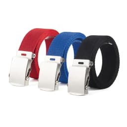 Hot sell fashion canvas belt luxury Belt high quality children thickening Western Cowboy Belt Boys 2.5cm girls Jeans accessories