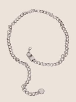 Hershine 1-Piece Women's Fashion Solid Color Metal Tag Decorative Waist Chain, Elegant Dress Accessory, Spring, Summer, Christmas