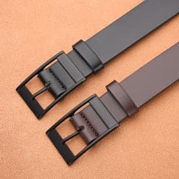 New Men's Luxury Belt PU Leather Belt Metal Pin Buckle High-Quality Well-Known Brand Designer Belt Jeans Men's Belt
