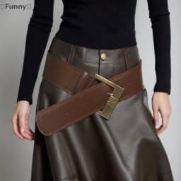 〔Funny〕Women's Rivet Belt Gothic Heavy-Duty Leather Waist Belt Y2k Punk Dress Jeans Belt Waist Accessories