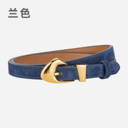 New Genuine Leather Belt Women's Versatile Fashion Decorative Dress Jeans Cow Leather Belt Trendy