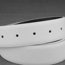 High Quality White and Black Holes Genuine Leather Only Belts 3.3cm Wide Jeans Pin or Slide Cintos Masculinos P03