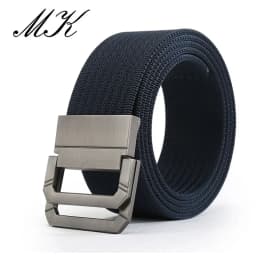 Maikun Nylon Belts for Men Army Tactical Men's Belt Double Rappelling Buckle Belt