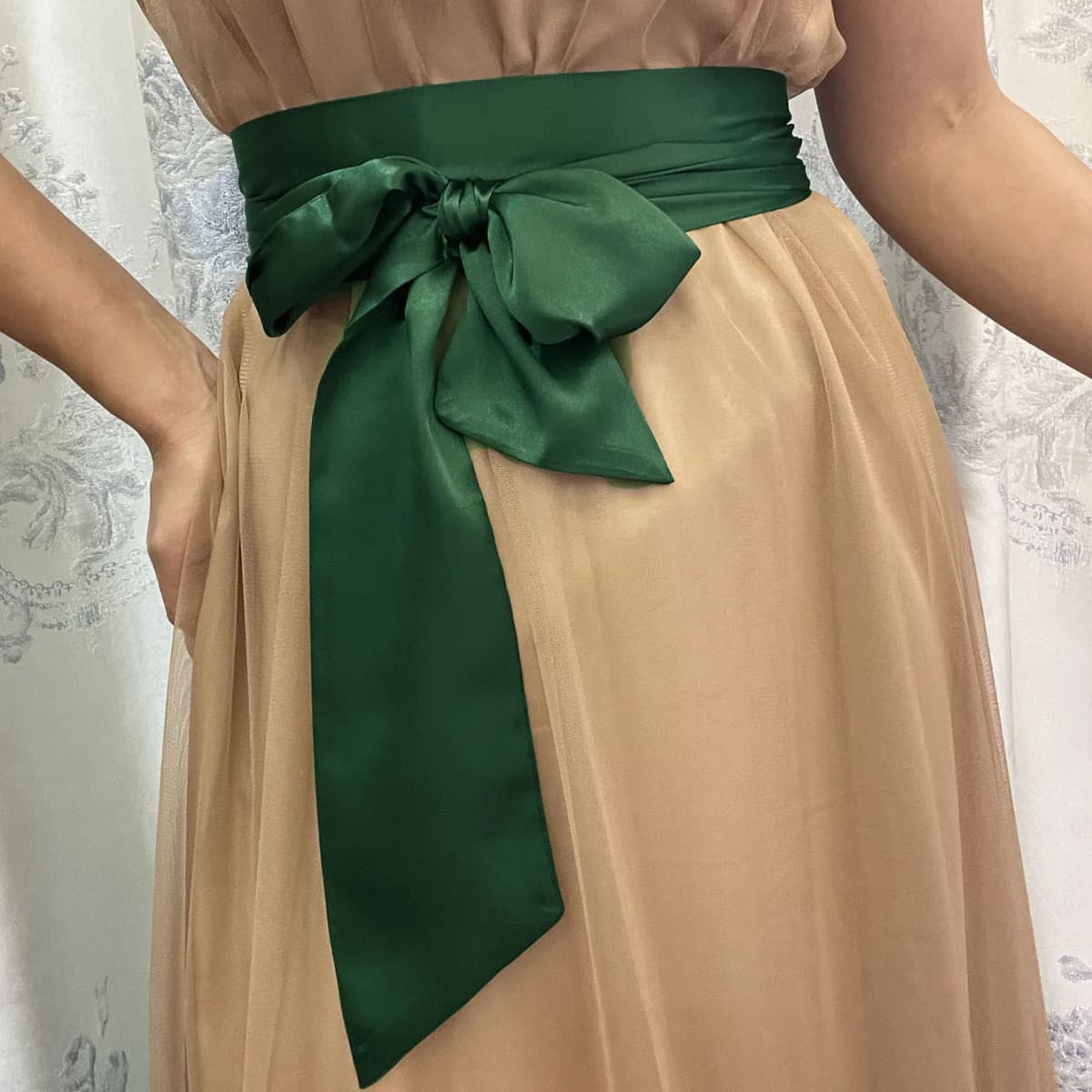 9.5x250cm Satin Silk Bow Corset Waist Belt Women Lady Girl Wide DIY Bowknot Decorative Waist