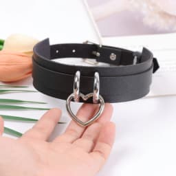 UYEE Punk Spike Metal Collar YK2 Girls Leather Harness Choker Necklace for Women Party Club Chockers Gothic Belt Harajuku