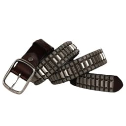 Genuine Leather Belt New Cowboy Motorcycle Jeans Heavy Metal Rivet Belts For Men Punk Rock Male Strap Ceinture Homme