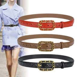 Women Belts Many Colurs Optional Genuine Leather Fashion Women's Pin Buckle Belt 2.3cm Wide Female Accessories 2022 FSA299