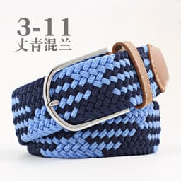 Universal Canvas Belt Elastic Woven Women Belt Jeans Needle Buckle Belt for Men Outdoor - for Jeans Adjustable Waist Belt