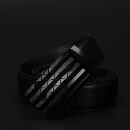 COWATHER Men's Automatic Buckle belt with Cow Genuine Leather BLACK BROWN Belts for Men brand Wide 3.5 cm CZ058