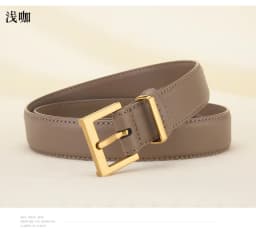 New Women's Belt Needle Buckle Designer Black Luxury Belt Cowhide Versatile Simple Jeans Suit Casual Pants Decorative Belt