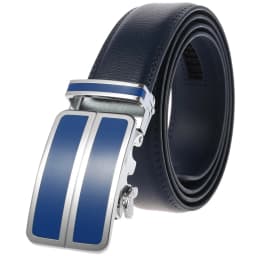 Red Belt Men Luxury Brand Men's Genuine Leather Automatic Buckle Ratchet Belt No Holes Cinturones Hombre Dropshipping