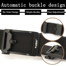 TUSHI New Military Gun Belt for Men Nylon Metal Automatic Buckle Police Duty Belt Tactical Outdoor Girdle IPSC Accessories