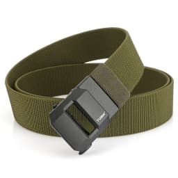 TUSHI New Golf Sports Elastic Belt Tactical Belt Metal Automatic Buckle Stretch Nylon Men Military Belt 120-150CM Big Size Belts