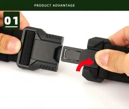 New Unisex Elastic Belt Hard Metal Buckle Quick Release Tough Stretch Nylon Men's Military Tactical Belt Casual Waistband