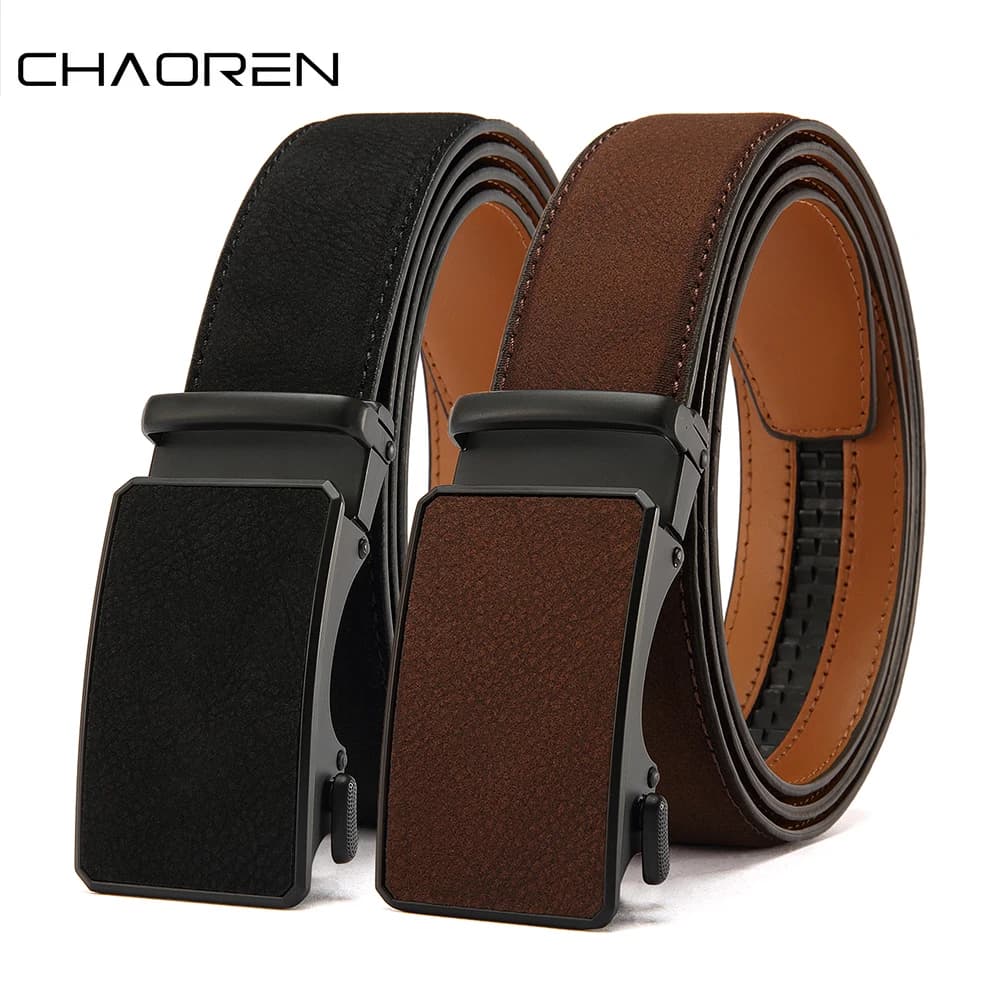Mens Leather Belt Multiple Colors Automatic Available Belts Leisure Fashion Ratchet Belts for Men Pants Waistband