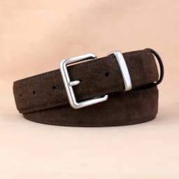 Real Leather Women's Belt Frosted Suede Leather Casual Pants Jeans and Skirts Decorated with High-end Luxury Belt