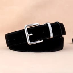 Real Leather Women's Belt Frosted Suede Leather Casual Pants Jeans and Skirts Decorated with High-end Luxury Belt