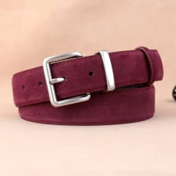 Real Leather Women's Belt Frosted Suede Leather Casual Pants Jeans and Skirts Decorated with High-end Luxury Belt