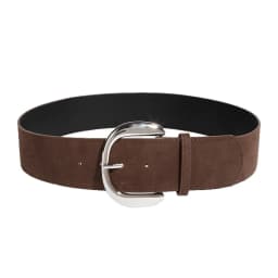 5.8x107cm Vintage Suede Leather Wide Belt Casual Gold Silver Metal Pin Buckle Waistband Women Men Business Waist Strap Gifts