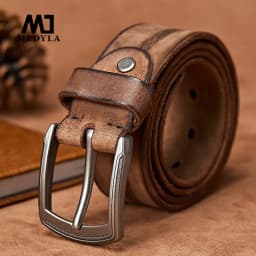 MEDYLA Men Belt Alloy Pin Buckle Advanced Leather Belts Jeans Casual Original Cowhide Waistband Youth belt Handmade MD567