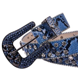 Belt Man-Made Diamond Skull Belt Ladies Western Denim Chic Metal Buckle Punk Shiny Y2K Jeans Jacket Belt